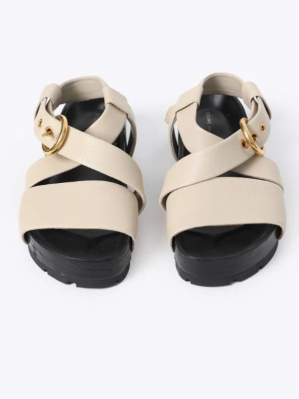 2018 Celine Boxy Nappa Lambskin Sandals - 10 🌟